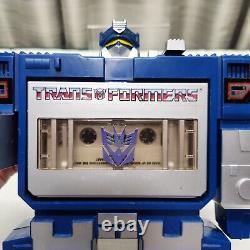 1985 Transformers G1 SOUNDWAVE Cassette Player WORKS Working Plays Music / Tapes