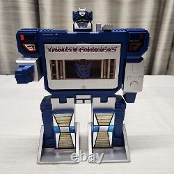 1985 Transformers G1 SOUNDWAVE Cassette Player WORKS Working Plays Music / Tapes