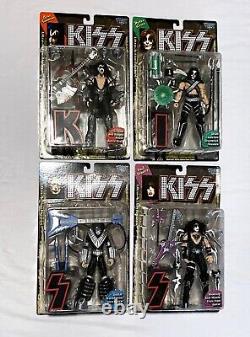 1997 KISS Set of 4 Ultra Action Figures McFarlane Toys NIP