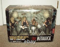 2001 McFarlane Metallica Harvesters of Sorrow Box Set Figure Stage guitar tix