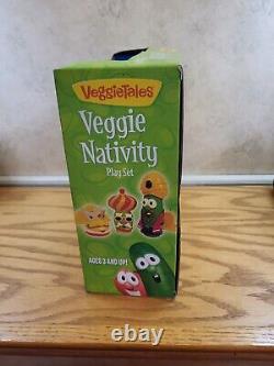 2010 Veggie Tales Nativity Lights And Musical Playset Rare New Nib Big Idea