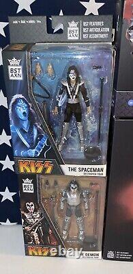 (2) KISS BST AXN KISS 4 Pack Signature Colors & Each Single Pack Action Figures