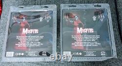 2 two MISFITS The Fiend red and black robe 8 figures NECA 2014 dolls figurines