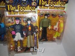4 The BEATLES 1999 McFarlane Toys Yellow Submarine VINTAGE Action Figures NIB