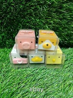 5 Takara Musical Stackable CUBEEs Farm Collection Cow Pig Chick