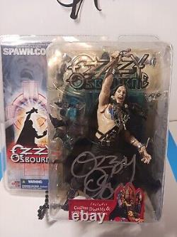 Autographed 2003 McFarlane Toy OZZY OSBOURNE Action Figure with Stage Diorama