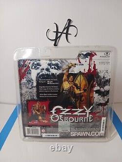 Autographed 2003 McFarlane Toy OZZY OSBOURNE Action Figure with Stage Diorama