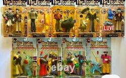 Beatles 9 Mcfarlane 1999 Yellow Submarine Action Figures In Original Box