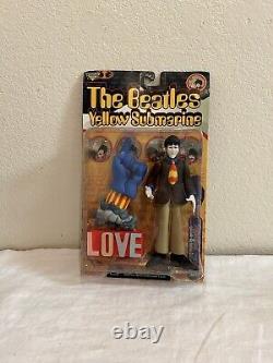 Beatles 9 Mcfarlane 1999 Yellow Submarine Action Figures In Original Box