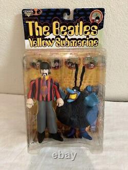 Beatles 9 Mcfarlane 1999 Yellow Submarine Action Figures In Original Box