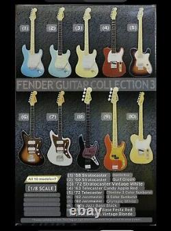 F-Toys 1/8 Scale Fender Guitar Collection 3 Figures Lot 10 Rare Japan Man Cave