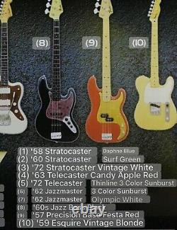 F-Toys 1/8 Scale Fender Guitar Collection 3 Figures Lot 10 Rare Japan Man Cave