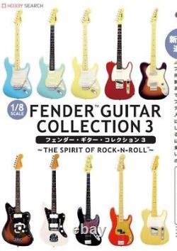 F-Toys 1/8 Scale Fender Guitar Collection 3 Figures Lot 10 Rare Japan Man Cave