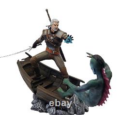 Geralt of Rivia vs Drowner 3d Printed Resin Statue The Witcher