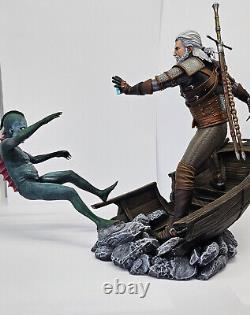 Geralt of Rivia vs Drowner 3d Printed Resin Statue The Witcher