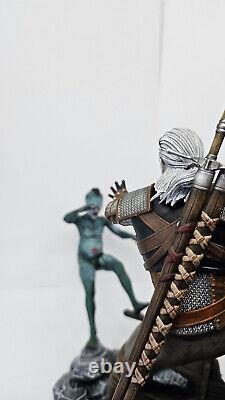 Geralt of Rivia vs Drowner 3d Printed Resin Statue The Witcher