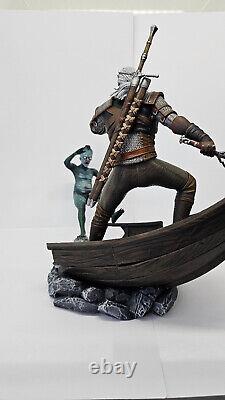 Geralt of Rivia vs Drowner 3d Printed Resin Statue The Witcher