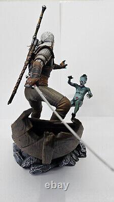 Geralt of Rivia vs Drowner 3d Printed Resin Statue The Witcher