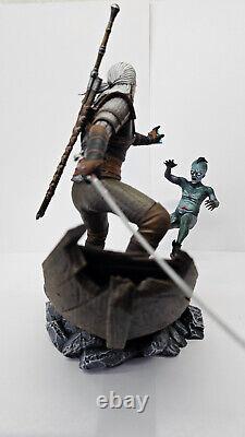 Geralt of Rivia vs Drowner 3d Printed Resin Statue The Witcher