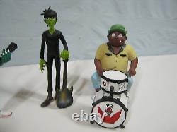 Gorillaz Action Figures Rock Band Lot No Box Figures Only Resin