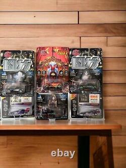 Kiss Lot Of Action Figure And 6 Die Cast Cars