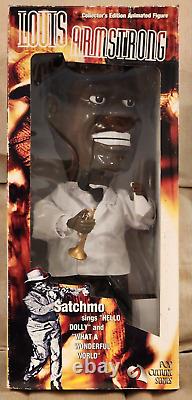 Louis Armstrong Satchmo Animated Singing Figure Gemmy 2002 Collectors Edition