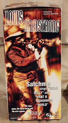 Louis Armstrong Satchmo Animated Singing Figure Gemmy 2002 Collectors Edition