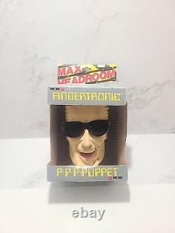 MAX HEADROOM Finger Puppet Fingertronics Bendy Toys 1987 Vintage MTV VERY RARE