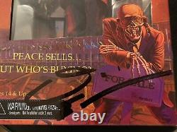 MEGADETH NECA Figure SIGNED by DAVE ELLEFSON Rare Peace Sells Autograph