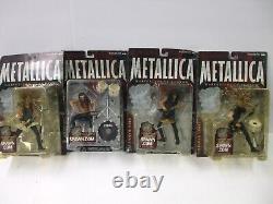 McFarlane Toys Metallica Complete Set of 4 Hetfield, Ulrich, Hammett & Newsted