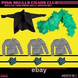 Mezco Pink Skulls Chaos Club'Gig From Hell' Deluxe Boxed Set New US Seller