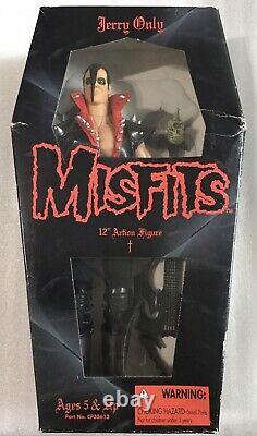 Misfits Jerry Only 12 Action Figure Bassist 1999 21st Century Toys w Coffin Box