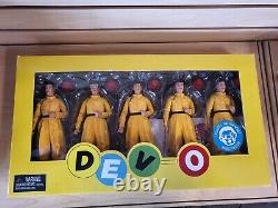 NECA DEVO Collectible Five Figure Box Set & Autographed Mini Poster Sealed