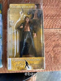 NECA Freddie Mercury 7inch, 2-items Wembley and Black Leather Figure's 2006 new