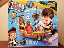 NIB Disney Jake and the Neverland Pirates Jake's Musical Pirate Ship Bucky New