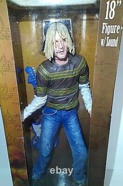 NIB Nirvana Kurt Cobain 18 Figure With Sound Action Figure Neca Toys Grunge