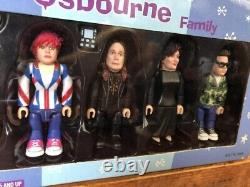 Ozzy Osbourne Action Figure 2002 Set of 4 family members and 3 dogs