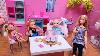 Play Doh Fun Elsa U0026 Anna Toddlers Barbie Dolls Chelsea Pretend Food