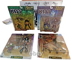 Rare KISS Rock Music 1998 PYSCHO CIRCUS Action Figures Collectible in Box