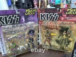 Rare KISS Rock Music 1998 PYSCHO CIRCUS Action Figures Collectible in Box