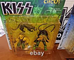 Rare KISS Rock Music 1998 PYSCHO CIRCUS Action Figures Collectible in Box