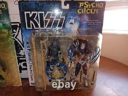 Rare KISS Rock Music 1998 PYSCHO CIRCUS Action Figures Collectible in Box