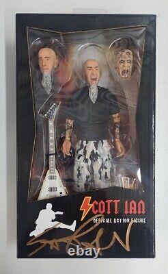 SIGNED NECA Scott Ian Clothed Figure ANTHRAX Zombie Rare OOP Walking Dead Horror