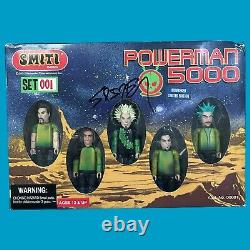 Smiti Powerman 5000 Set 5 Action Figures NIB Signed By Spider One