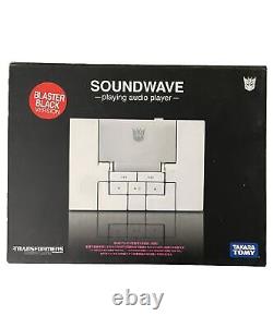 Soundwave Playing Audio Player Blaster Black withbox Music Label Transformers