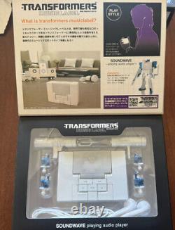 Takara Transformers Soundwave Music Label MP3 Player White Version MISB