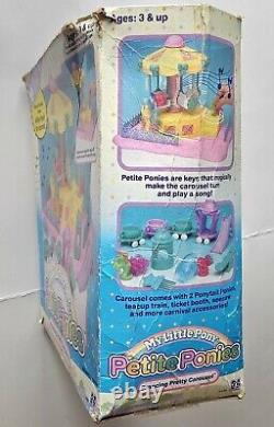 VTG MLP G1 Petite Pony Carousel Musical Merry-go-Round Works COMPLETE 11 Ponies