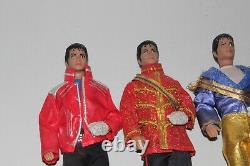 Vintage 1984 LJN Toys Michael Jackson 12 Doll Lot Thriller Grammy Beat It Glove